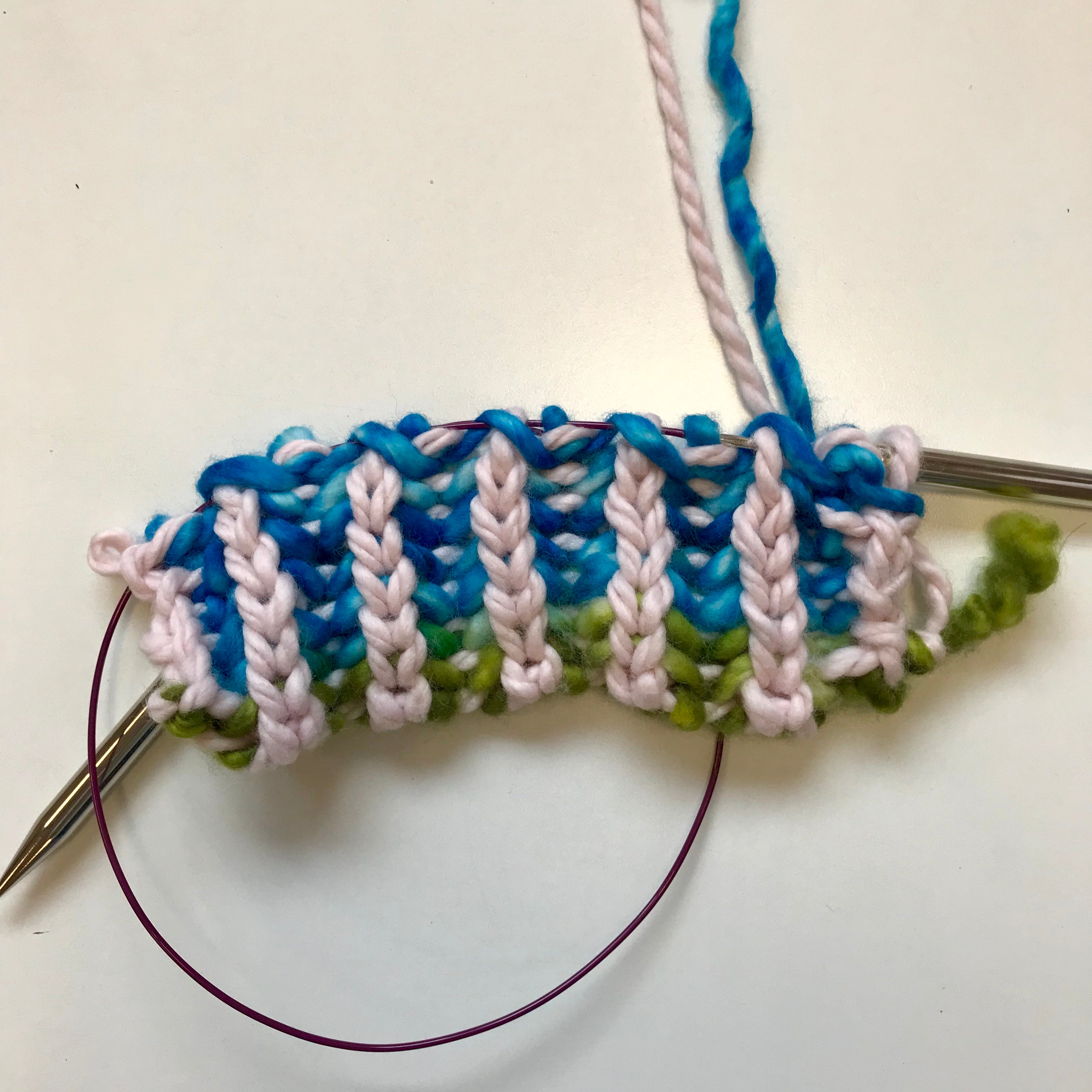 Learn to Knit: 2 Colour Flat Brioche