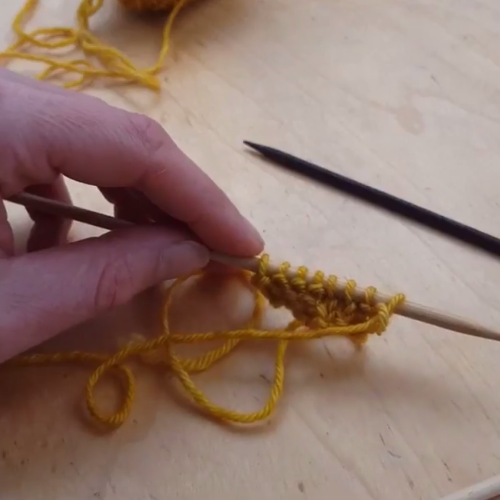 Learn to Knit: How to Work A Left Purl Cross Cable (2/2 LPC