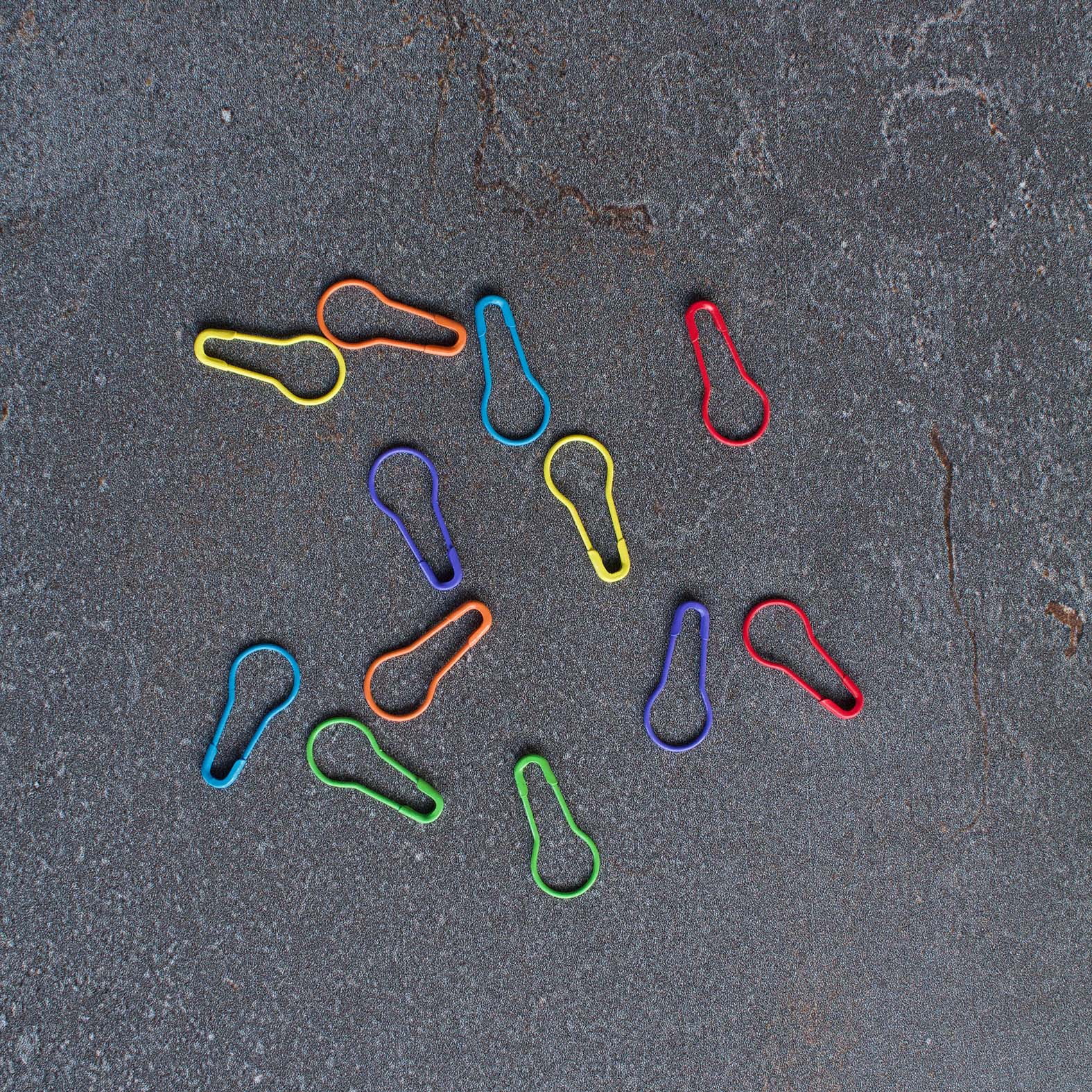 Multi-coloured Knitter's Safety Pins