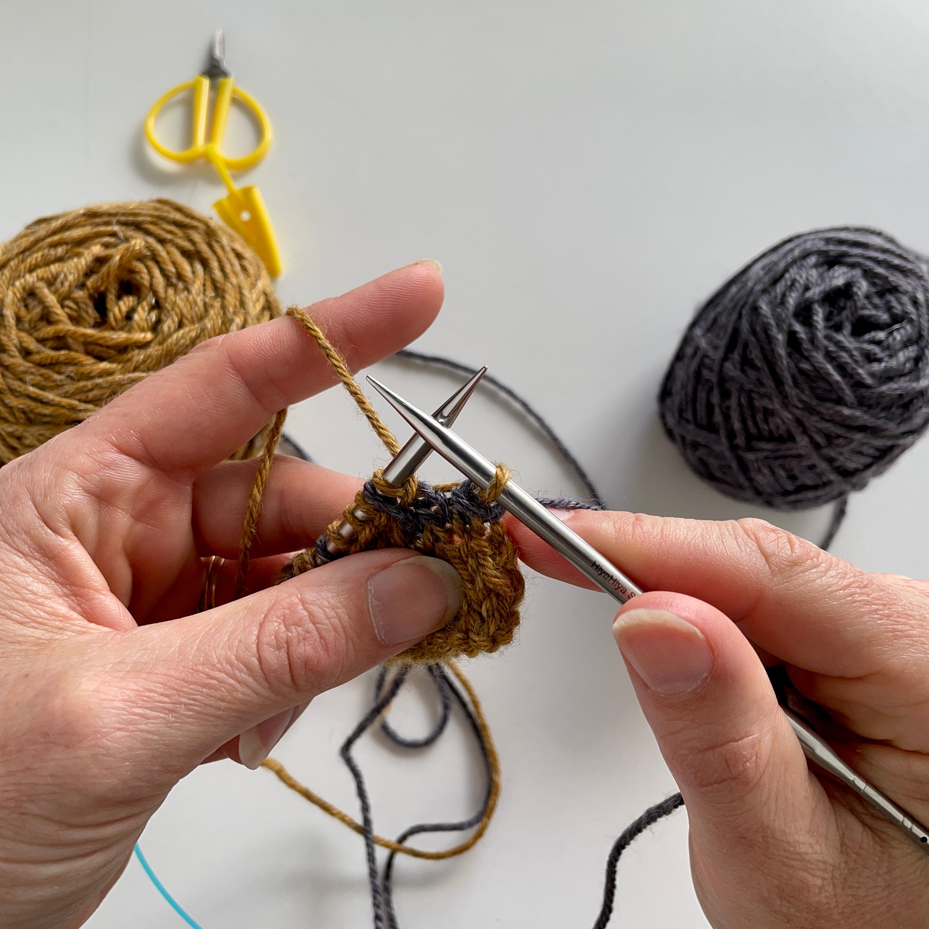 Learn to Knit: Two Handed Colourwork | Stolen Stitches Tutorial