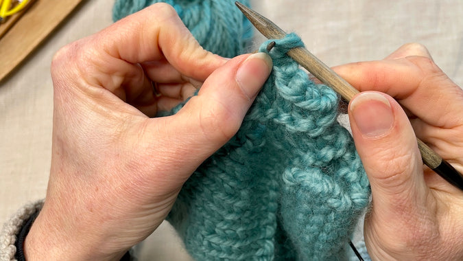 how to bind off / cast off