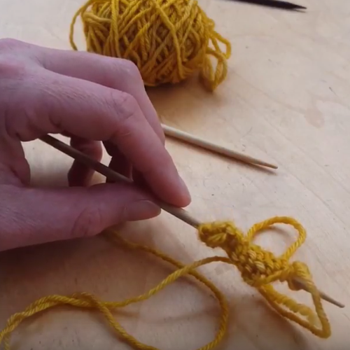 Learn to Knit: Right Purl Cross Cable