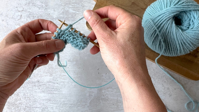 tutorial on stolen stitches learn how to knit german short rows in garter stitch