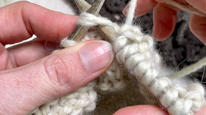 Learn to Knit: K2tog | knit two sts together | knitting tutorial