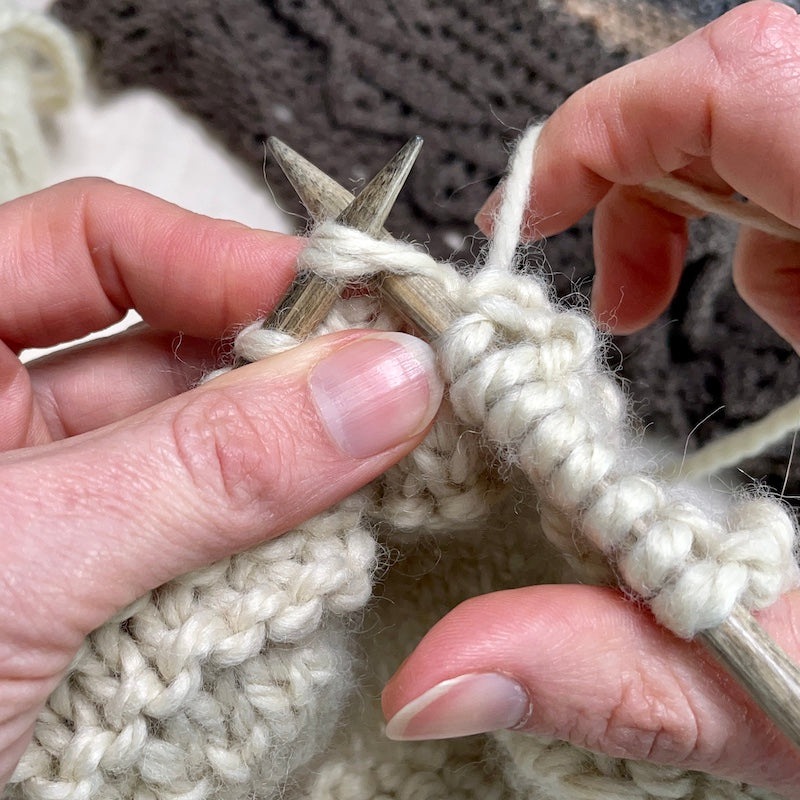 Learn to Knit: K2tog | knit two sts together | knitting tutorial