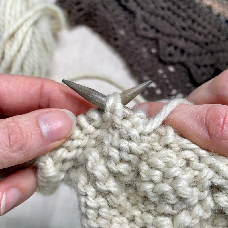 Learn to Knit: P2tog (purl 2 stitches together) | Knitting Tutorial ...