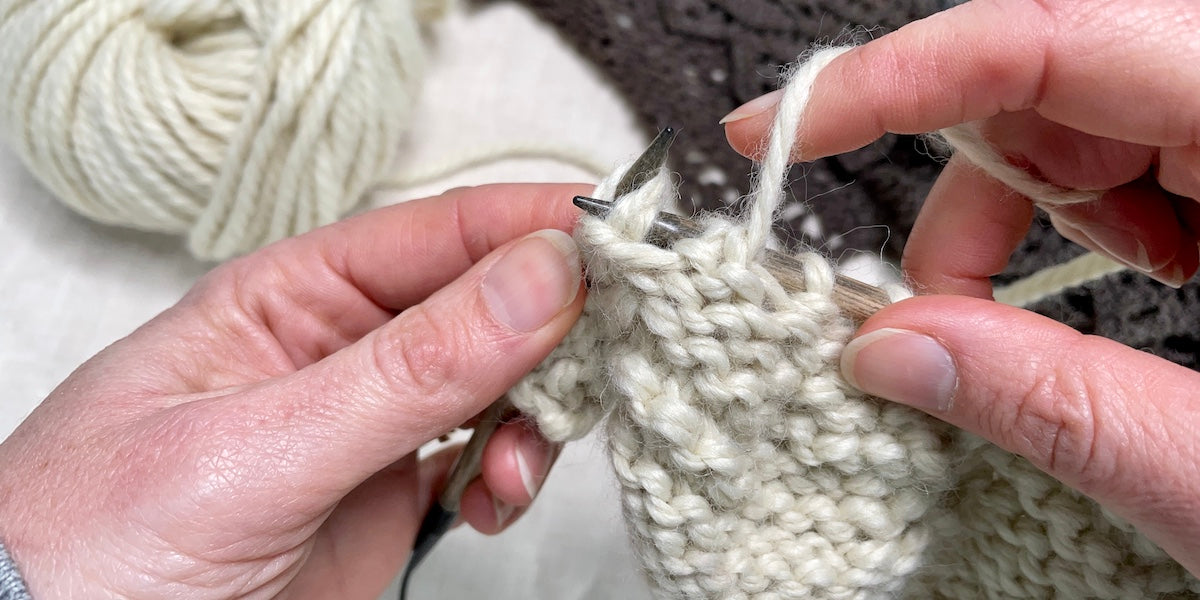 Purl Through Back Loops (ptbl) | Knitting tutorial