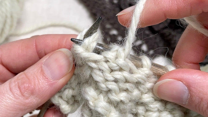 Learn to Knit: SSP, Slip slip and purl | Knitting Tutorial