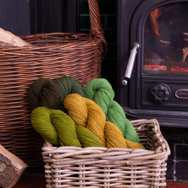 Log Cabin Gansey Blanket