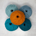 Log Cabin Gansey Blanket