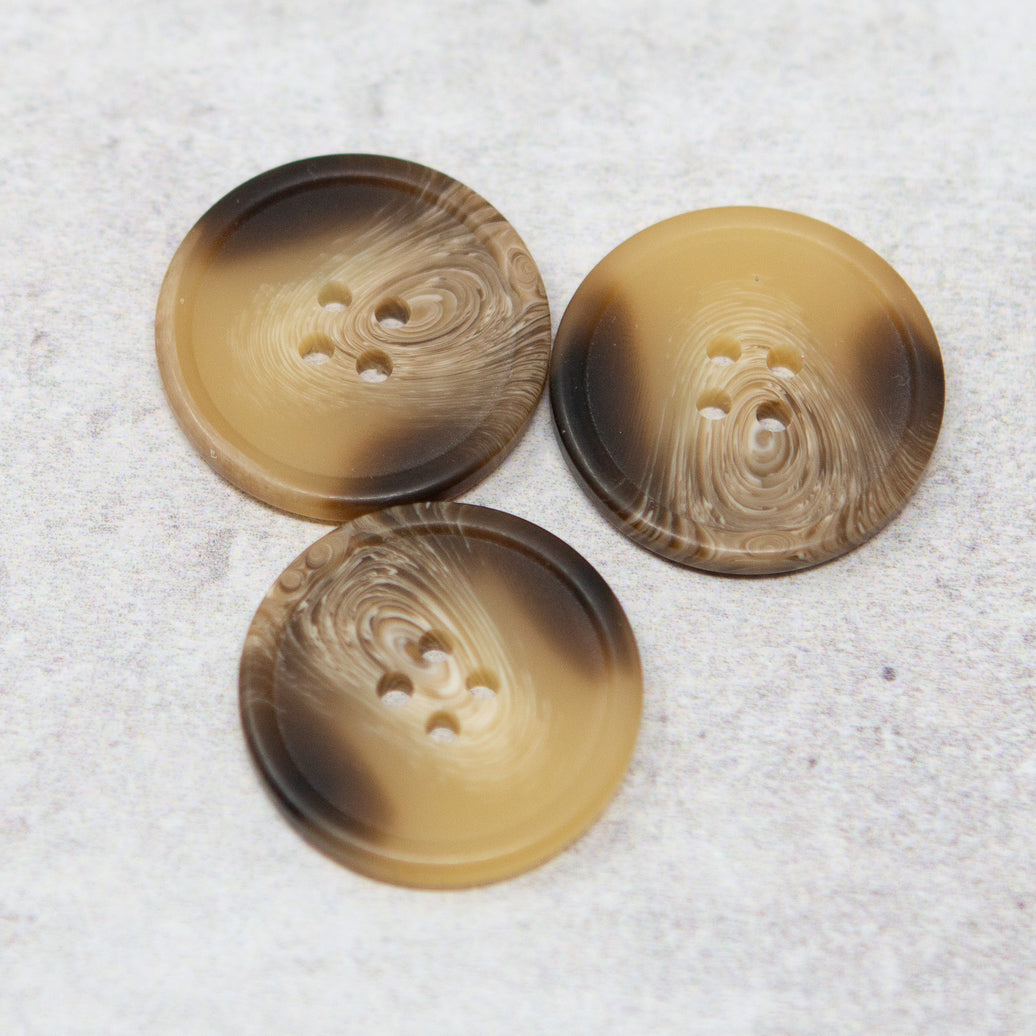 25 mm Horn Effect Buttons | Set of 10