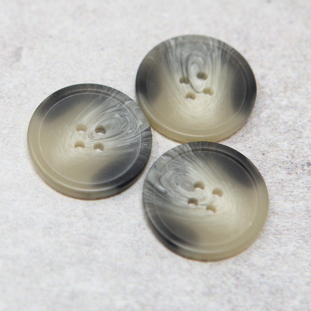 25 mm Horn Effect Buttons | Set of 10