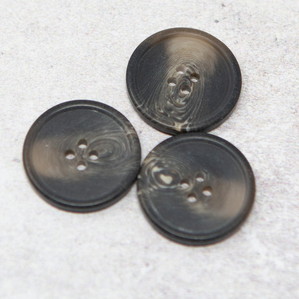 25 mm Horn Effect Buttons | Set of 10