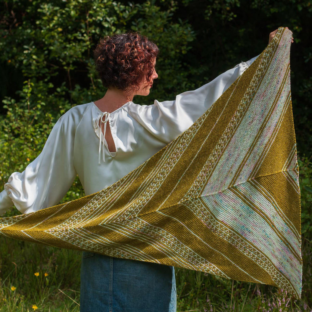 Neon Skyline Shawl Pattern