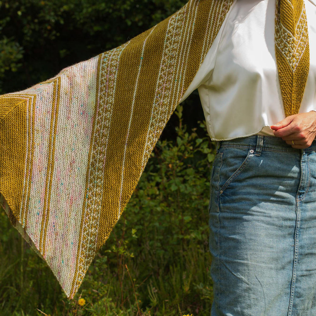 Neon Skyline Shawl Pattern