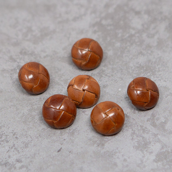 22 mm Leather Shank Button | Set of 8