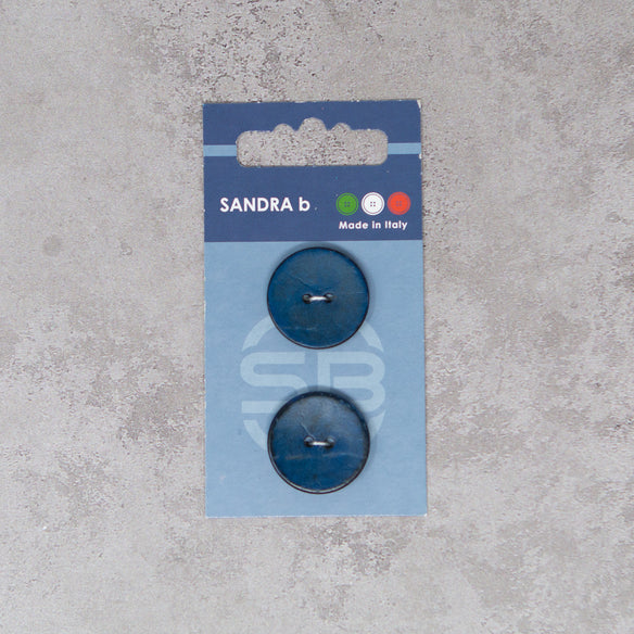 23 mm Coconut Button | Set of 2 | Navy
