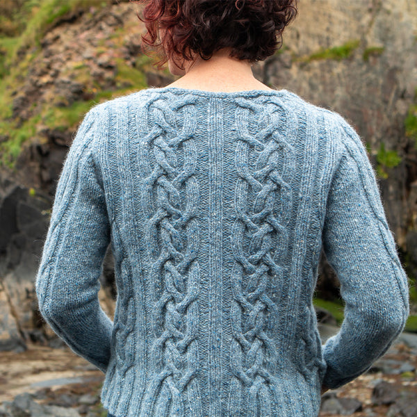 Crochet Cable Knit Sweater Free Pattern Gansey Sweater