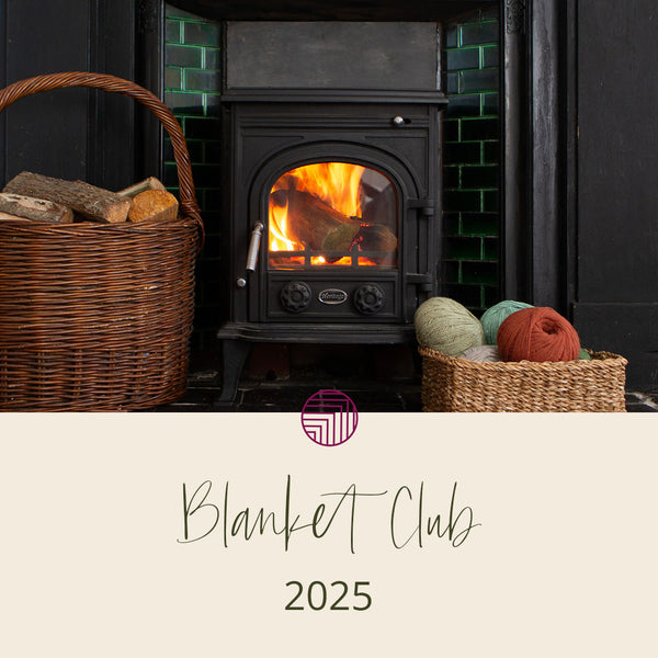 Log Cabin Gansey Blanket