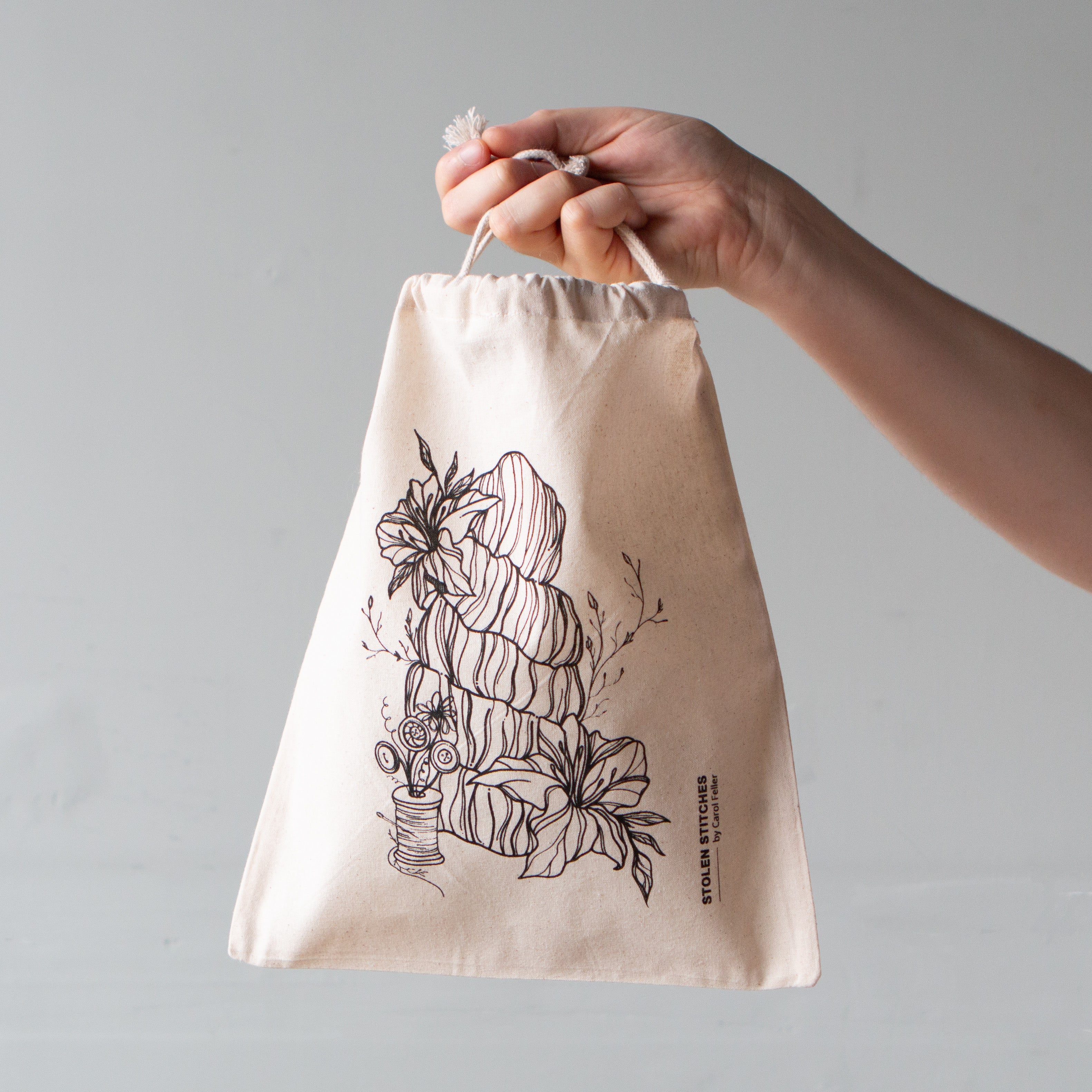 Cotton Project Bag – Stolen Stitches