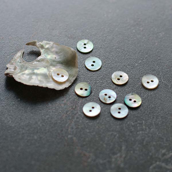 15mm Blue Mother of Pearl Button