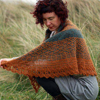 Quilted Feather Shawl | Digital Hand Knitting Pattern - Stolen Stitches