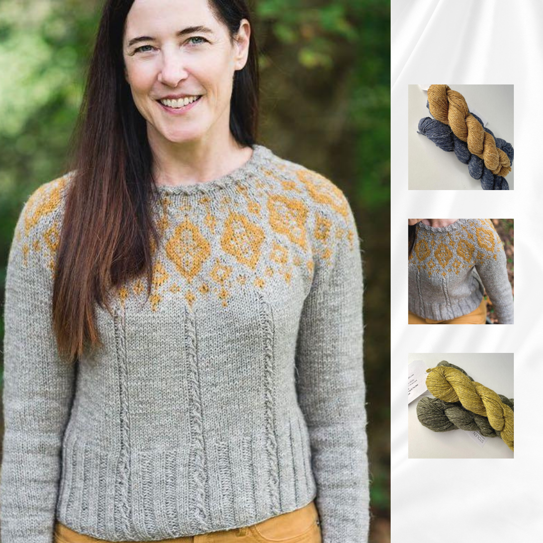 Rayen Sweater | Hand Knitting Yarn Kit | Stolen Stitches