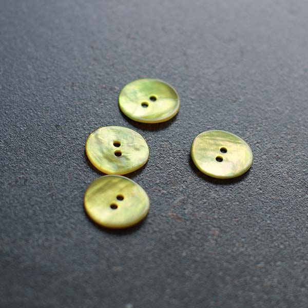 18mm Green Mother of Pearl Button | Set of 4