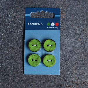 18 mm Coconut Button | Set of 4 | Green