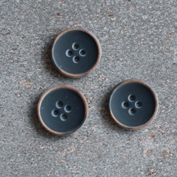 20.5 mm Black/Brown Button | Set of 3