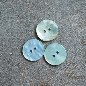 20.5 mm Mother of Pearl Button | Blue | Set of 3