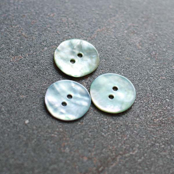 20.5 mm Mother of Pearl Button | Blue | Set of 3