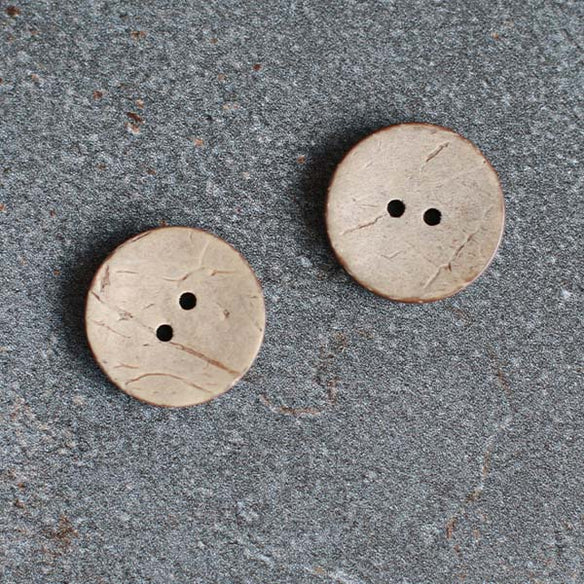 23 mm Coconut Button | Set of 2 | Natural