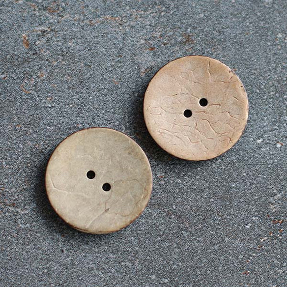 31 mm Coconut Button | Natural | Set of Two