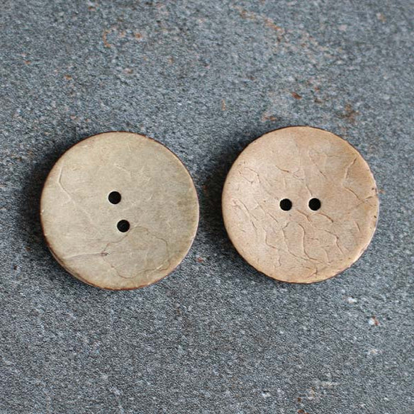 31 mm Coconut Button | Natural | Set of Two