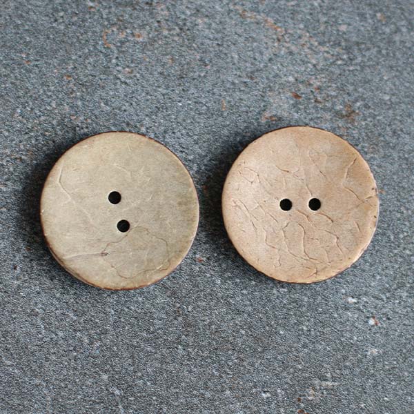 New Set of 4 Large 2.25 Wood 4 Hole Buttons Natural Button Crafts