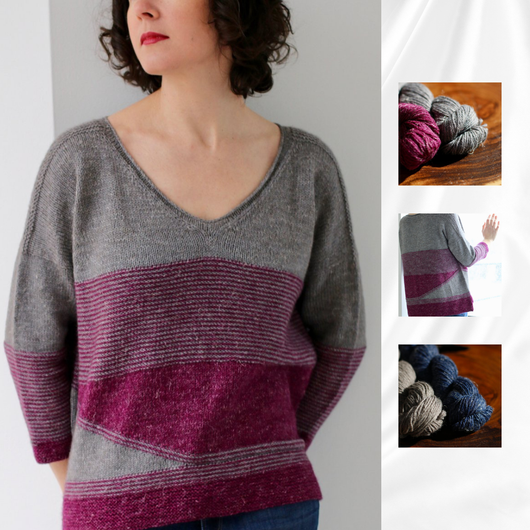 Iascaire Sweater Yarn Kit, Hand Knitting