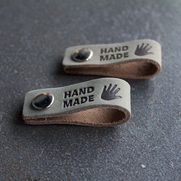 Leather Tags with Snap