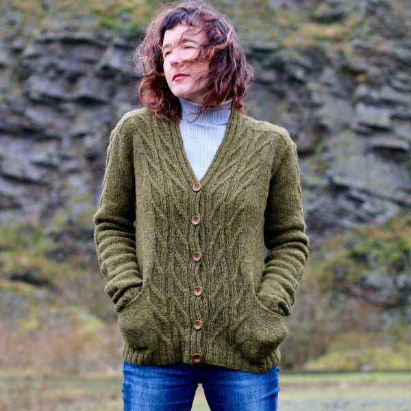 Woodburne Cardigan Digital Hand-Knitting Pattern DK Weight
