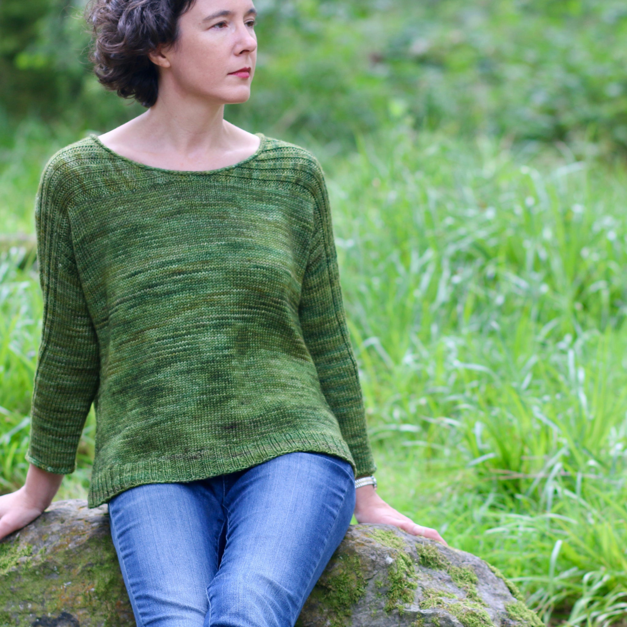 Mossy Way Sweater | Digital Hand-Knitting Pattern | DK Weight - Stolen ...