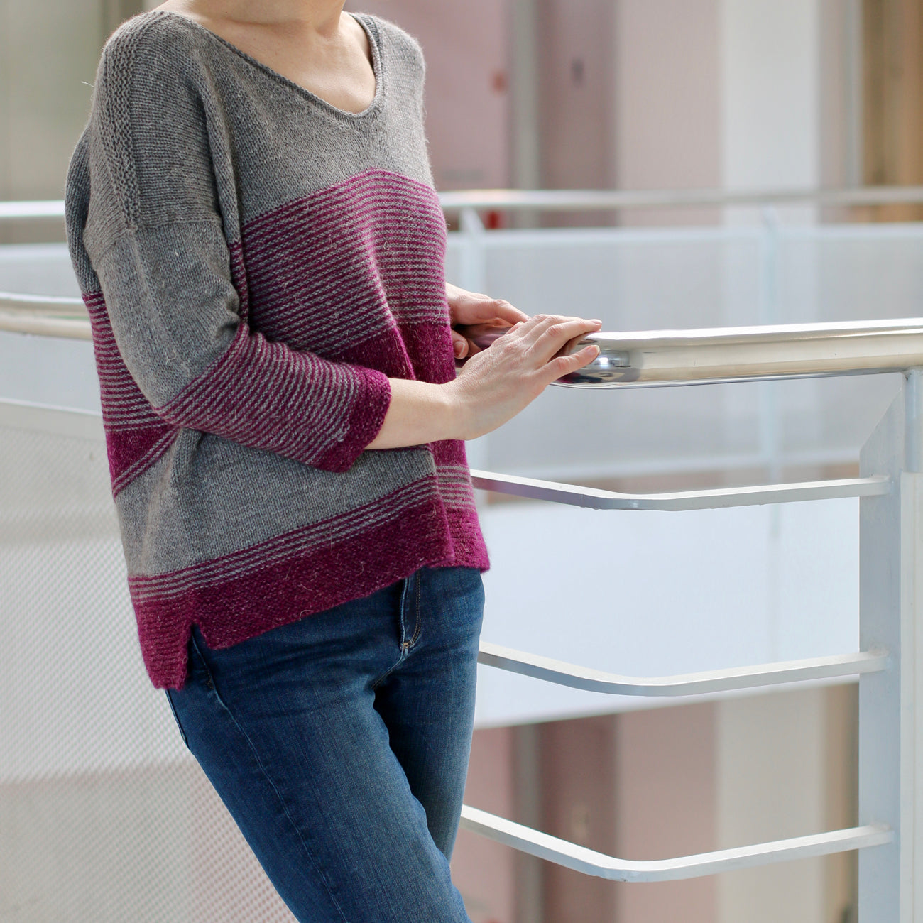 Coiled Magenta Sweater Pattern