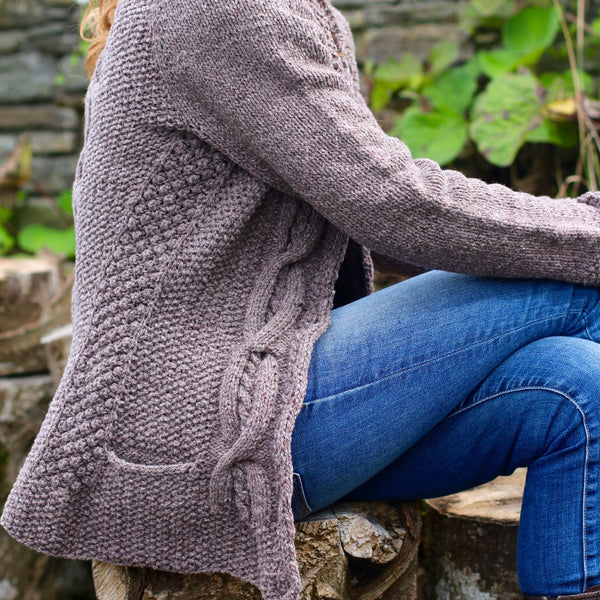 Shaniko Cardigan Digital Hand-Knitting Pattern Aran Weight