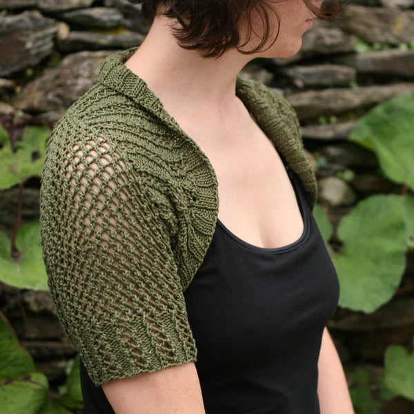 Midnight Shrug Digital Hand-Knitting Pattern DK Weight