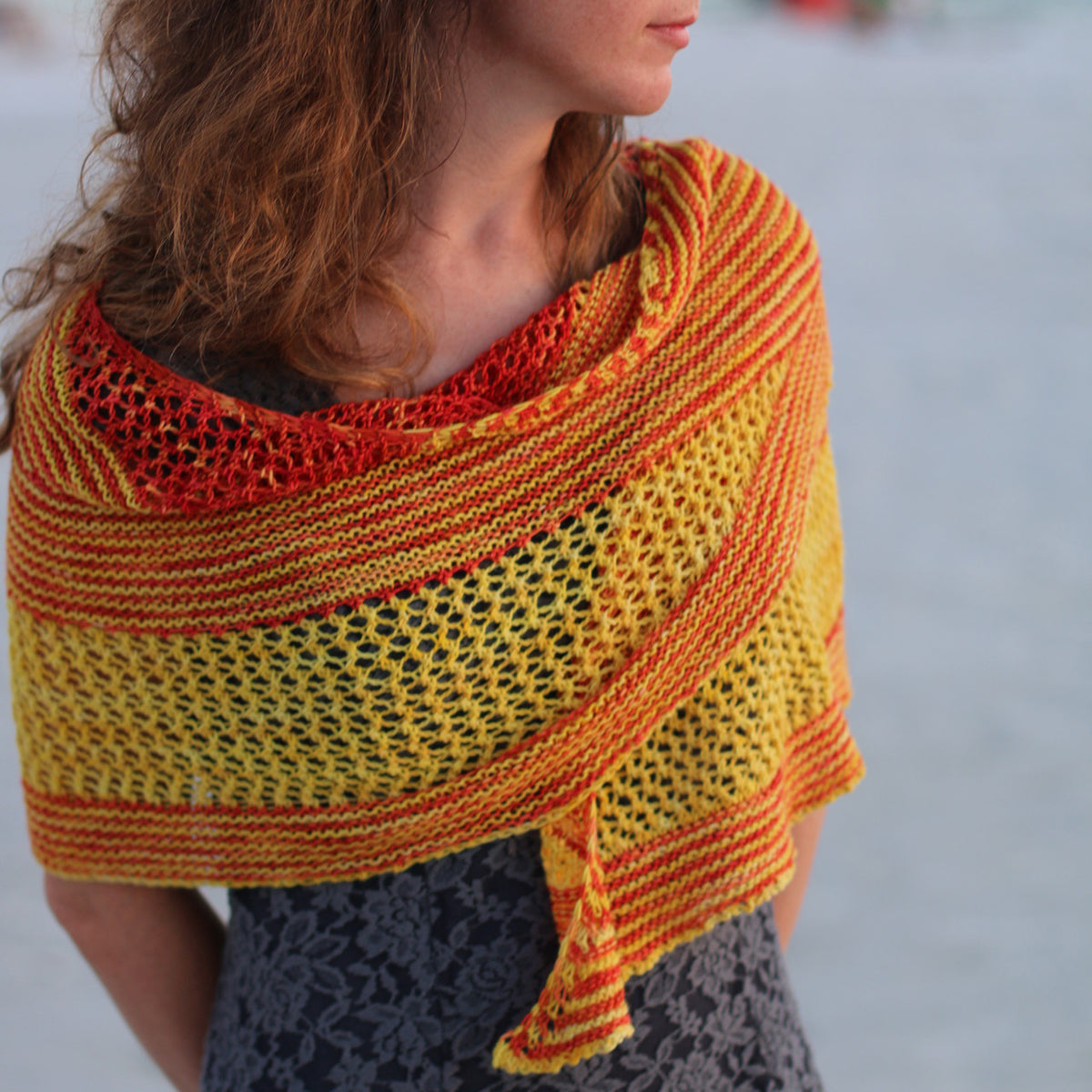 Penrose Tile Shawl | Digital Hand-Knitting Pattern | Finering Weight ...