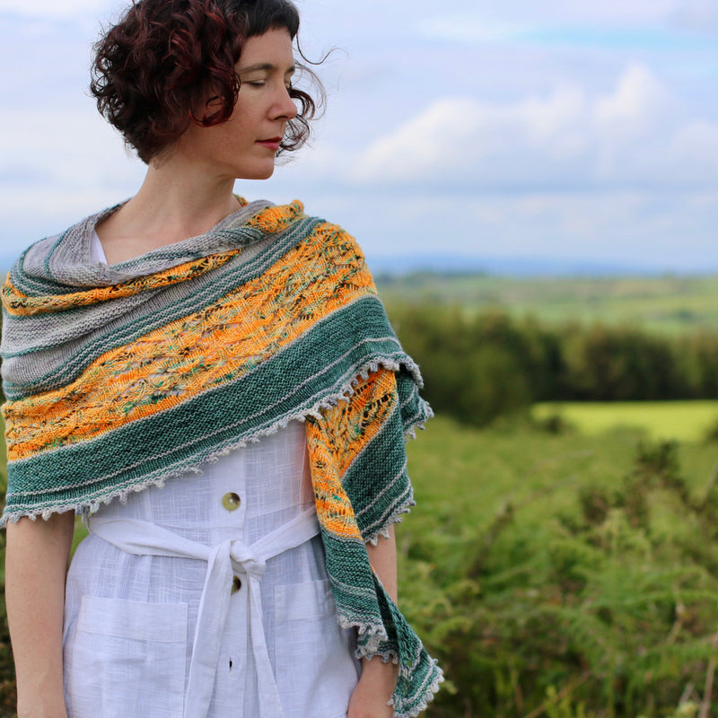 Juniper Wings Shawl | Digital Hand-Knitting Pattern | Fingering Weight ...