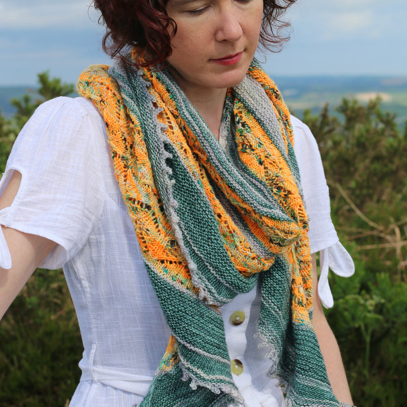 Juniper Wings Shawl | Digital Hand-Knitting Pattern | Fingering Weight ...