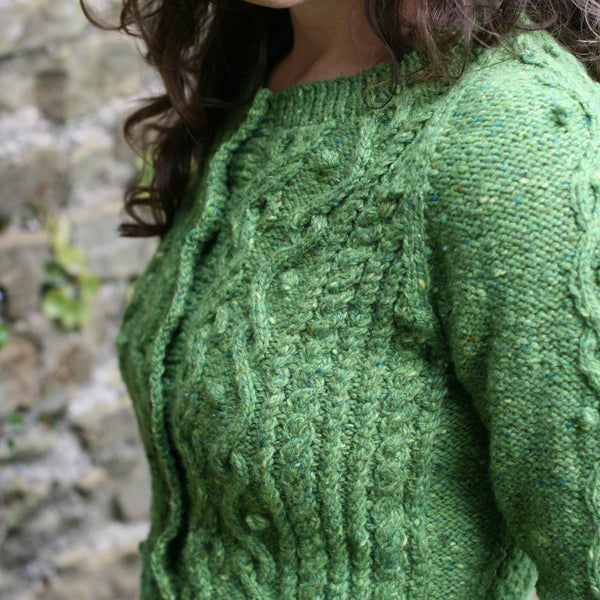 Portulaca Cardigan | Digital Hand-Knitting Pattern | Aran Weight ...