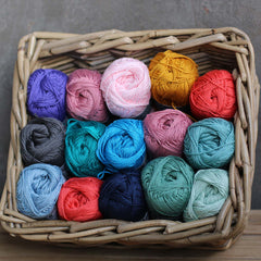 Buy 15 Mix Cotton Yarn Bulk Cotton Yarn 100% Mercerized, 49% OFF