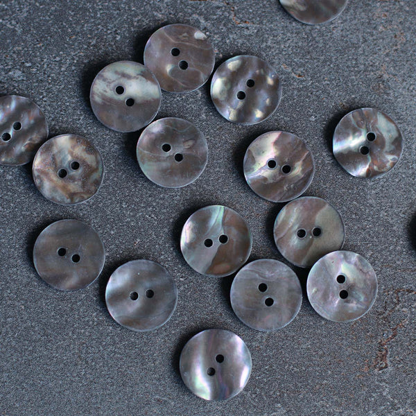 Buttons - Mother-of-pearl - Black, Accessories