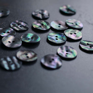 22mm Mother of Pearl Button - Dark